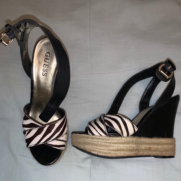 Guess Shoes - Guess Zebra Wedges